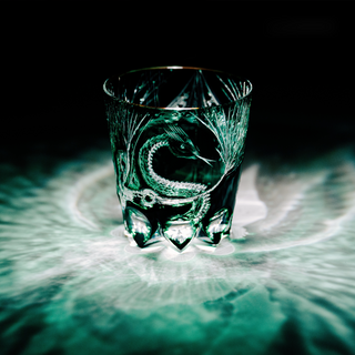 Jade Serpent Crystal Glass