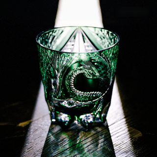 Jade Serpent Crystal Glass