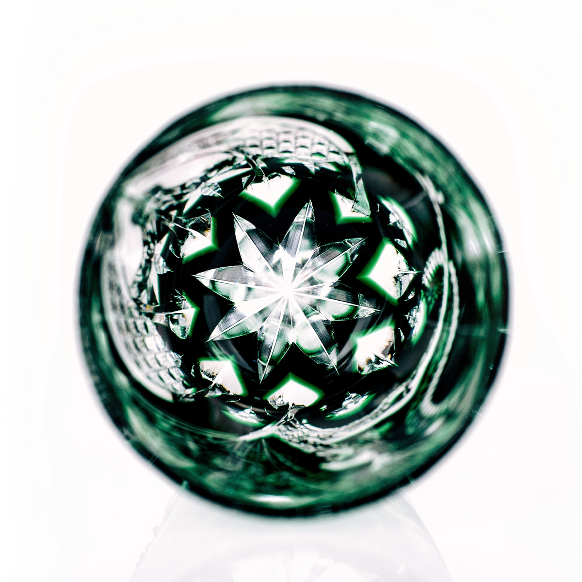 Jade Serpent Crystal Glass