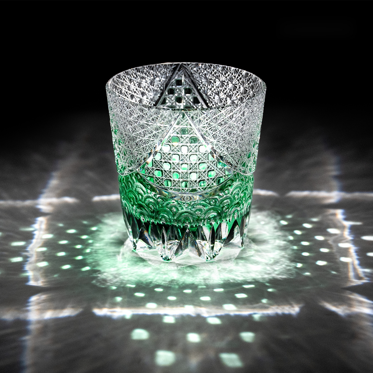 Jade Tide Crystal Glass