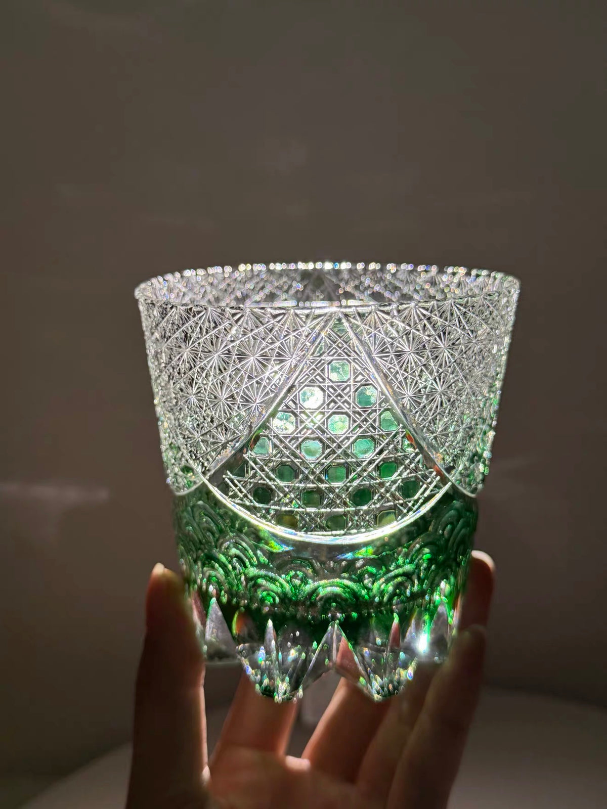 Jade Tide Crystal Glass