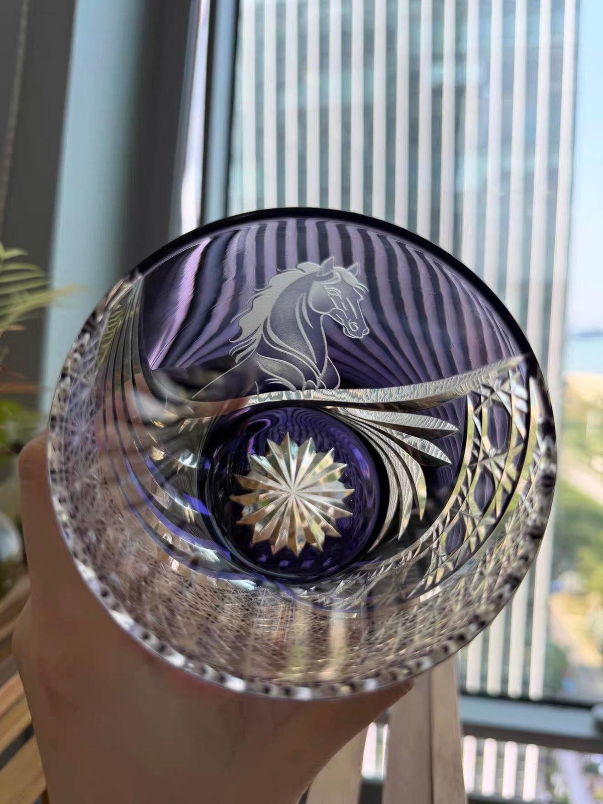 Noble Steed Crystal Glass