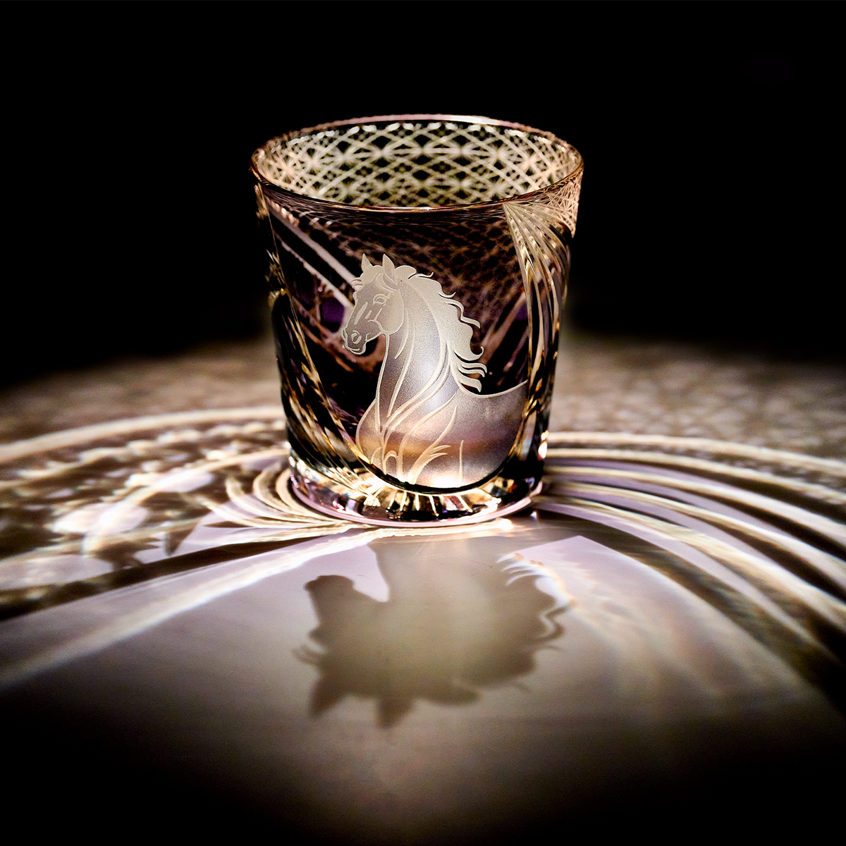 Noble Steed Crystal Glass