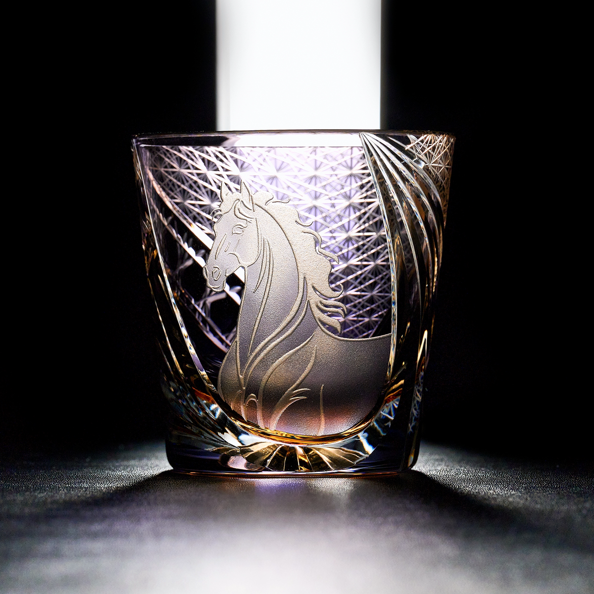 Noble Steed Crystal Glass