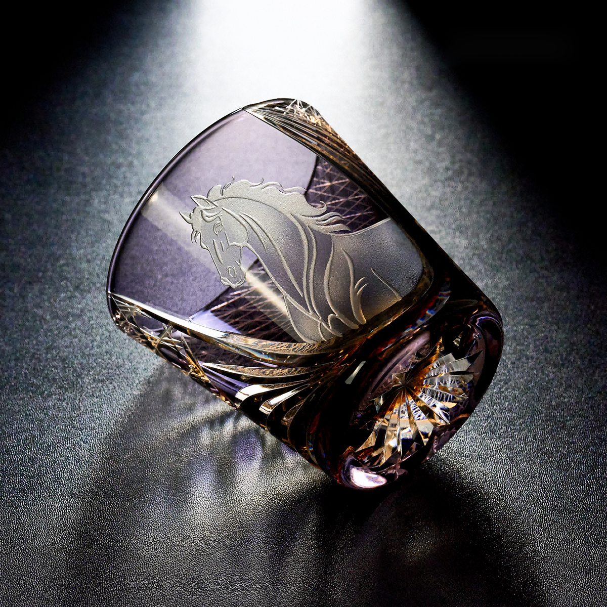 Noble Steed Crystal Glass