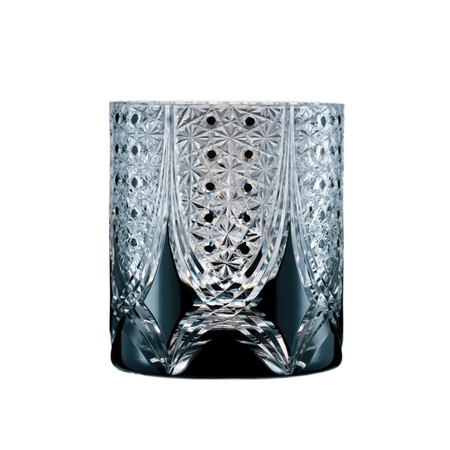 Obsidian Lattice Crystal Glass
