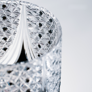 Obsidian Lattice Crystal Glass