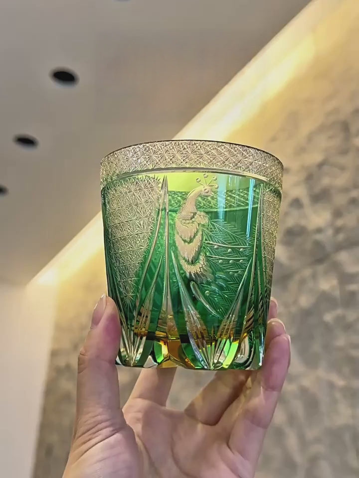 Peacock Crest Crystal Glass product video
