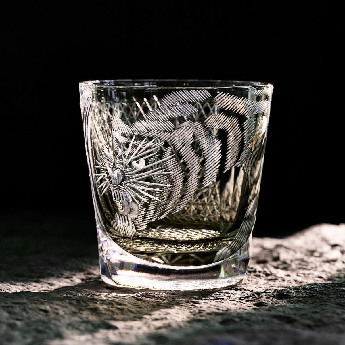 Roaring Tiger Crystal Glass