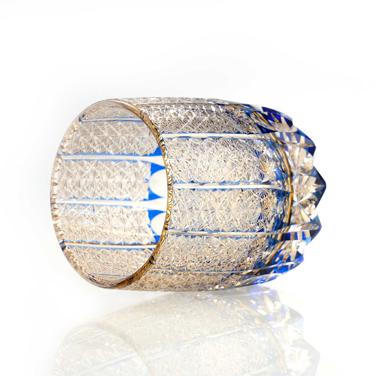 Sapphire Rain Crystal Glass