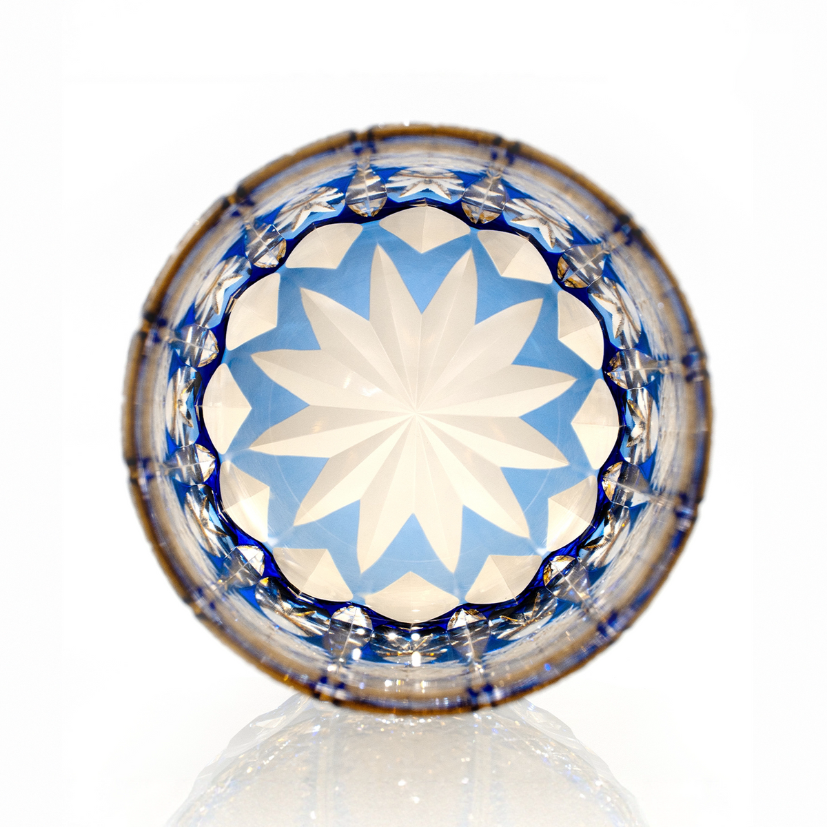 Sapphire Rain Crystal Glass