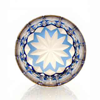 Sapphire Rain Crystal Glass