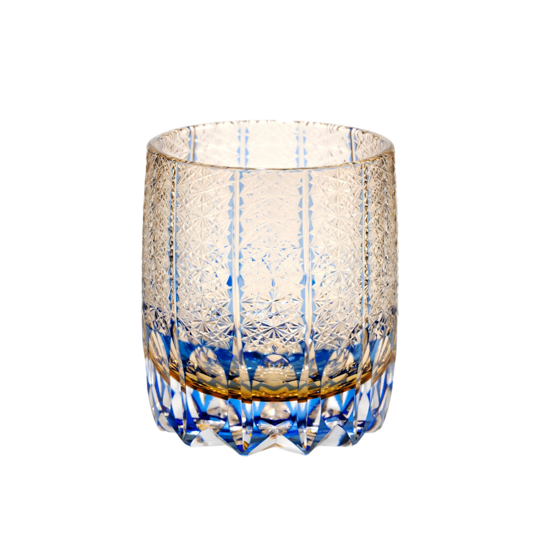 Sapphire Rain Crystal Glass