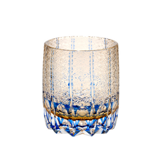 Sapphire Rain Crystal Glass