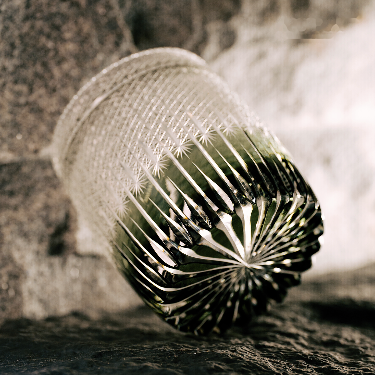 Silver Harvest Crystal Glass
