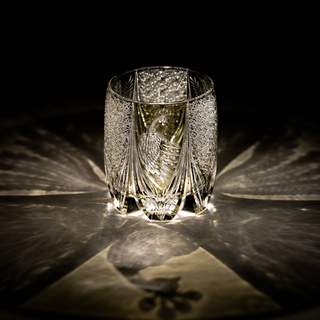Silver Plume Crystal Glass
