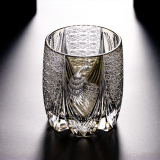 Silver Plume Crystal Glass