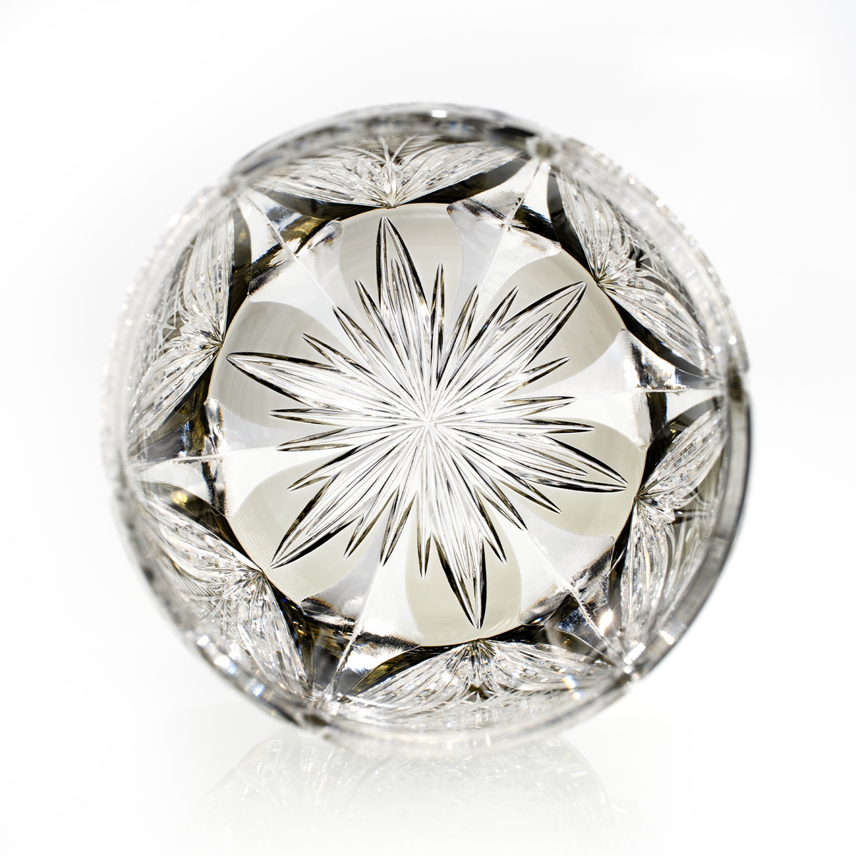 Silver Plume Crystal Glass