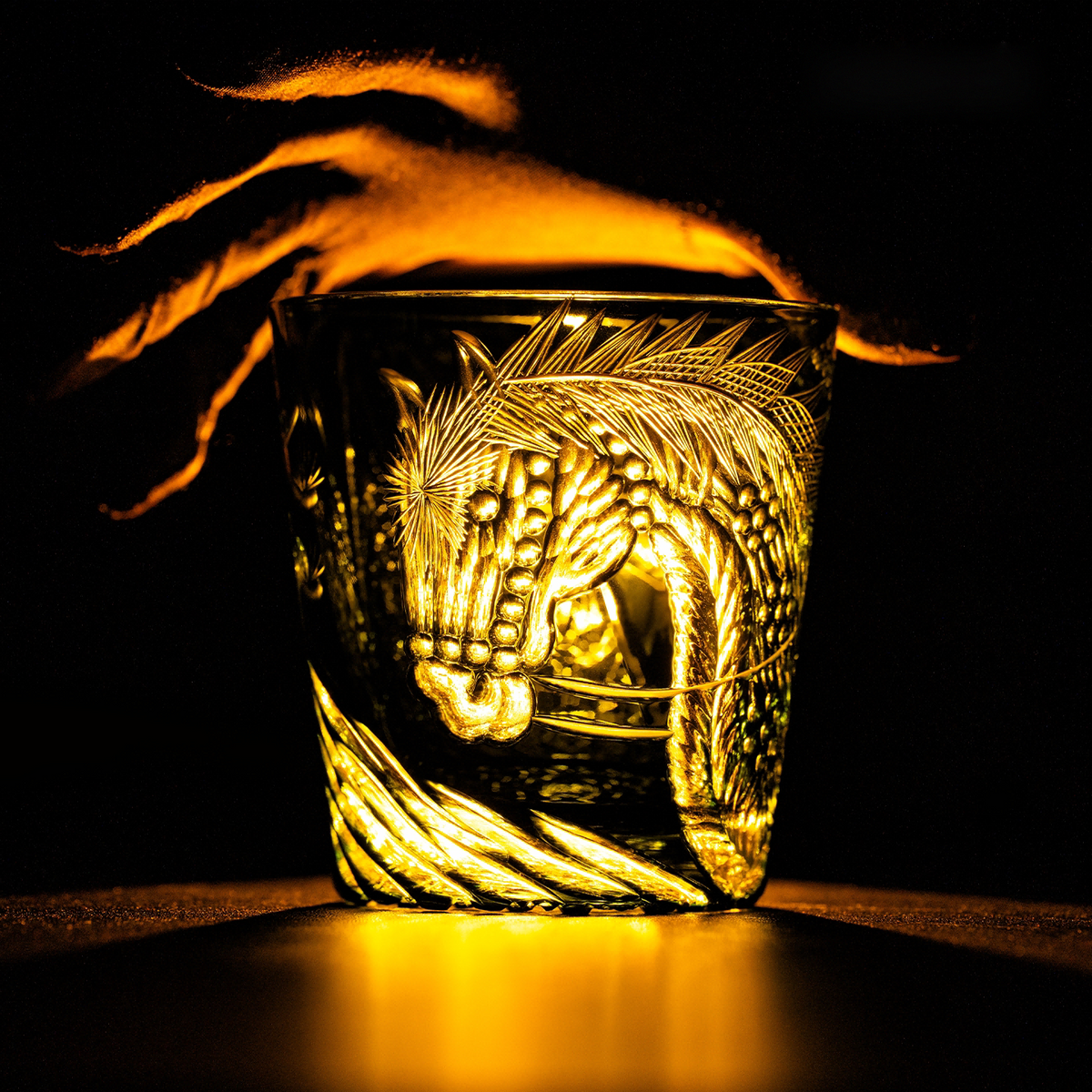 Tang Stallion Crystal Glass