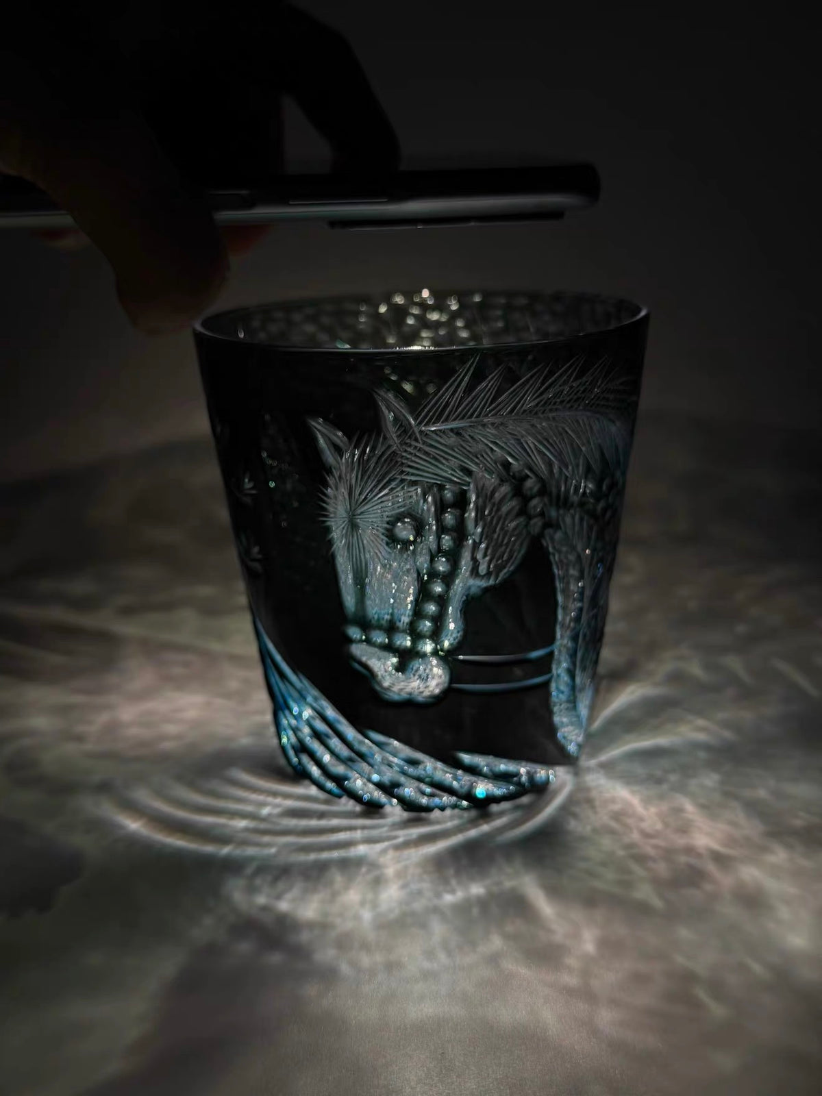 Tang Stallion Crystal Glass