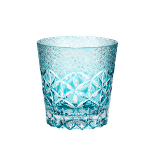 Turquoise Crest Crystal Glass