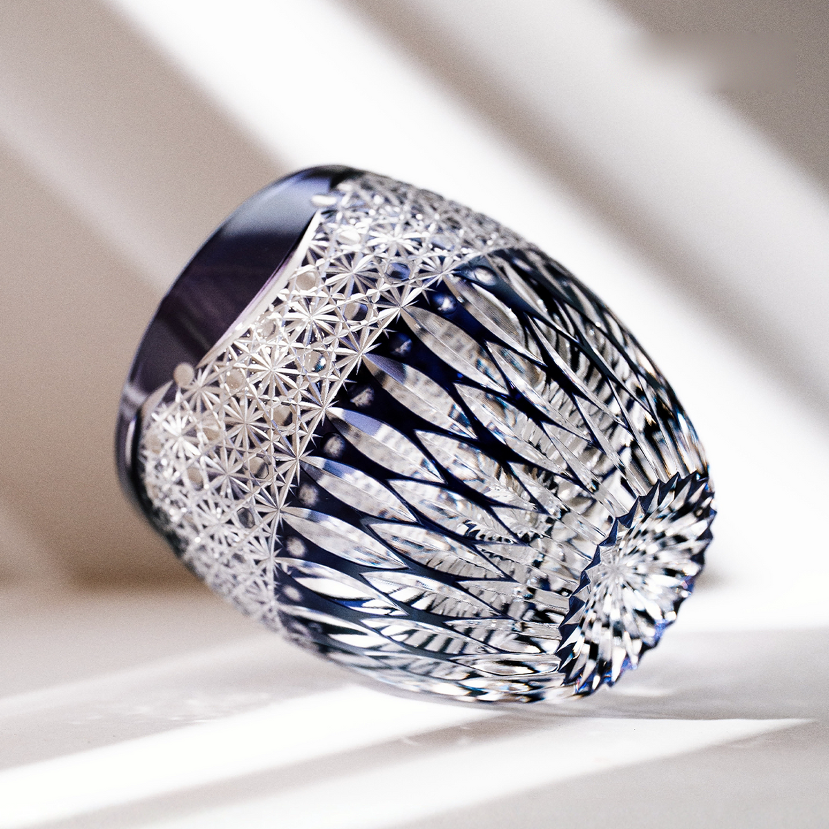 Violet Lotus Crystal Glass