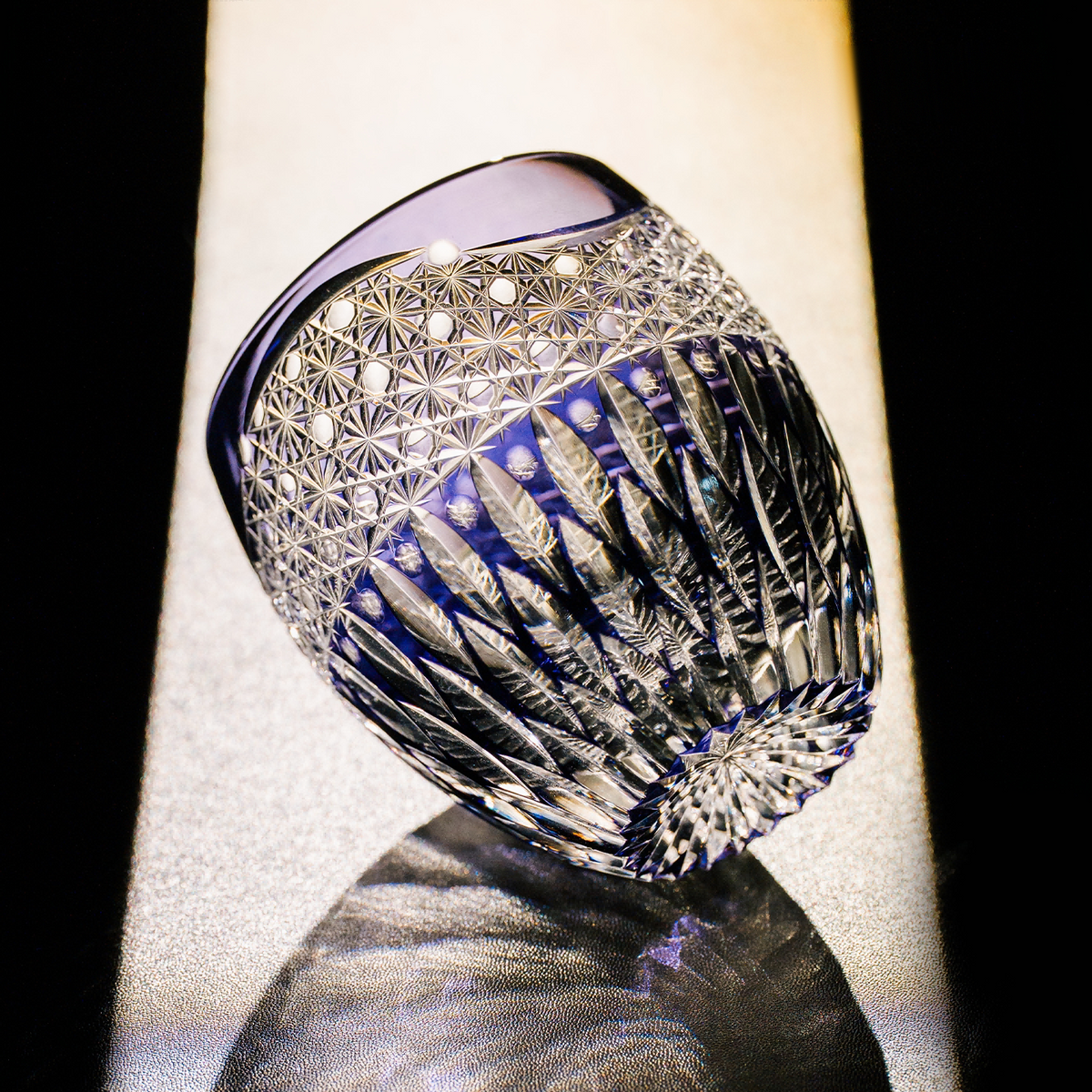 Violet Lotus Crystal Glass